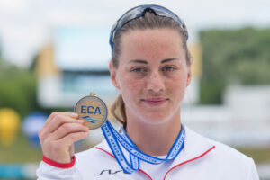 Dorota Borowska ze zlotym medalem mistrzostw Europy w kajakarstwie