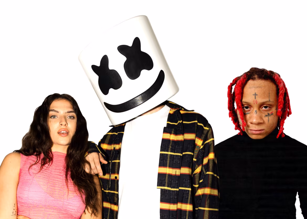 Marshmello, Mae Muller i Trippie Redd w „American Psycho”