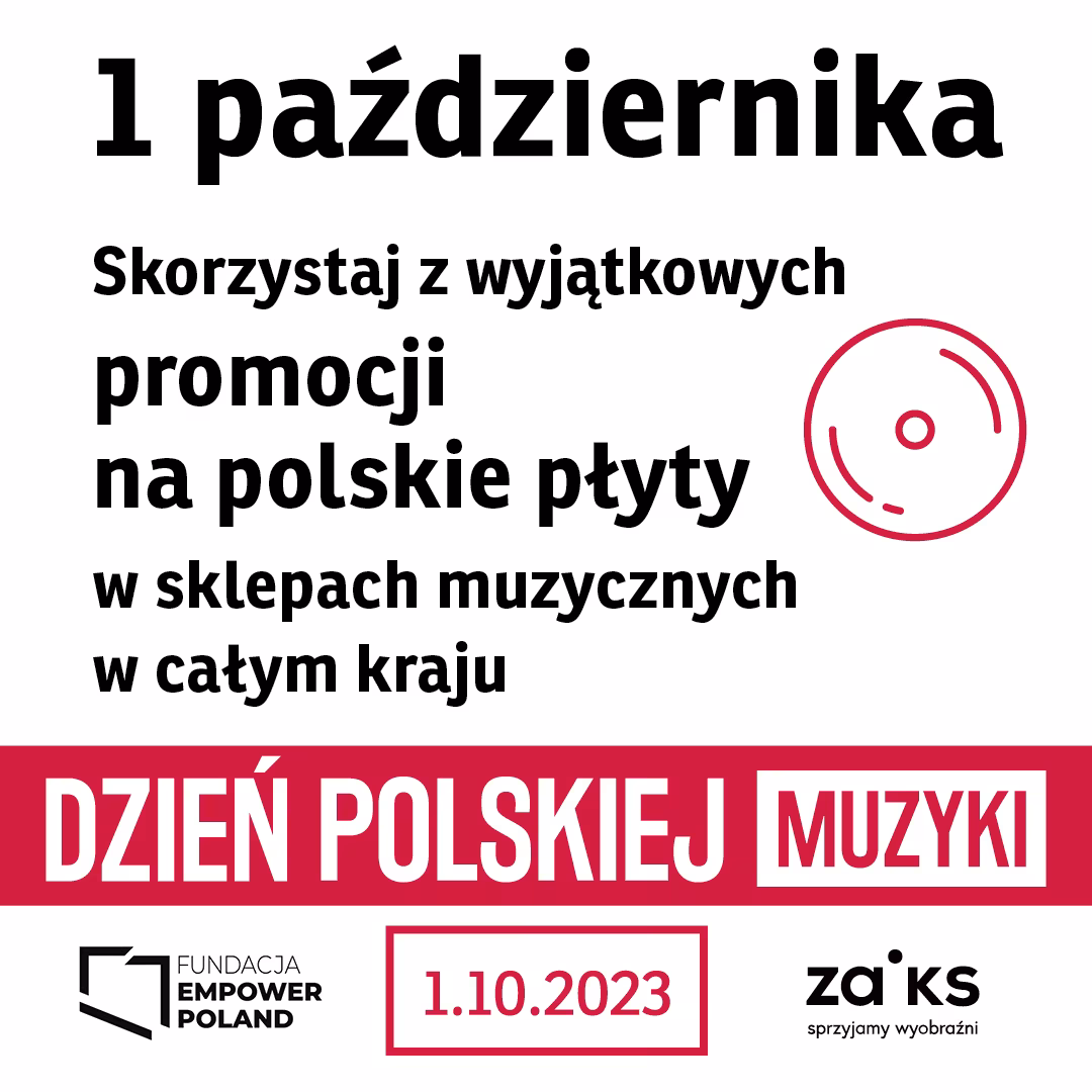 1 pazdziernika Promocje na plyty